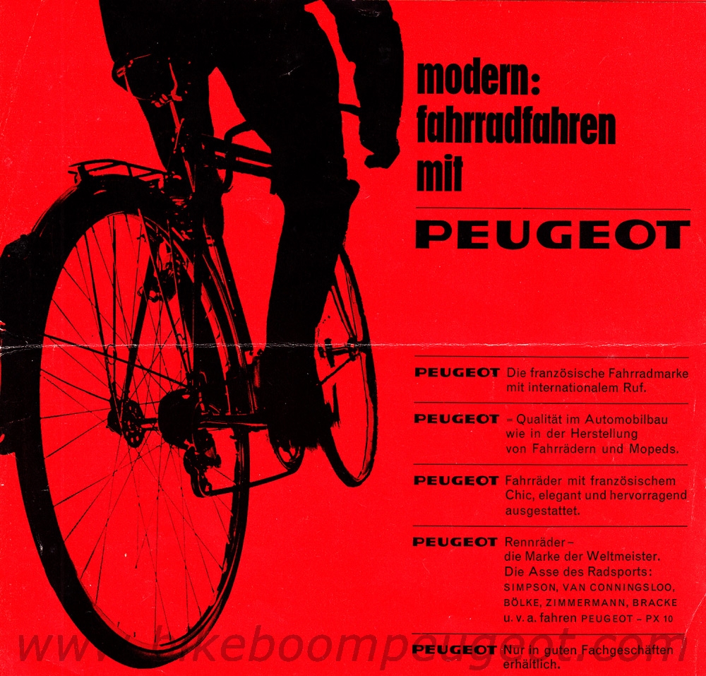 Peugeot 1964 Germany Brochure